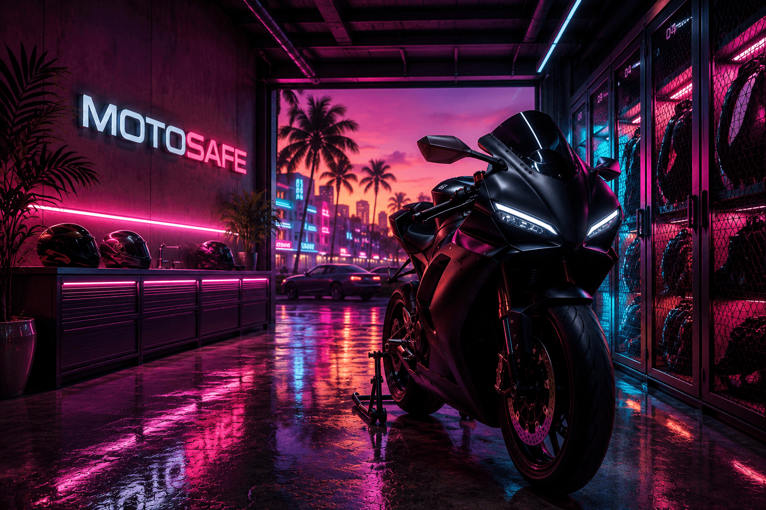 MotoSafe premium garaža za sigurno zimovanje motocikla